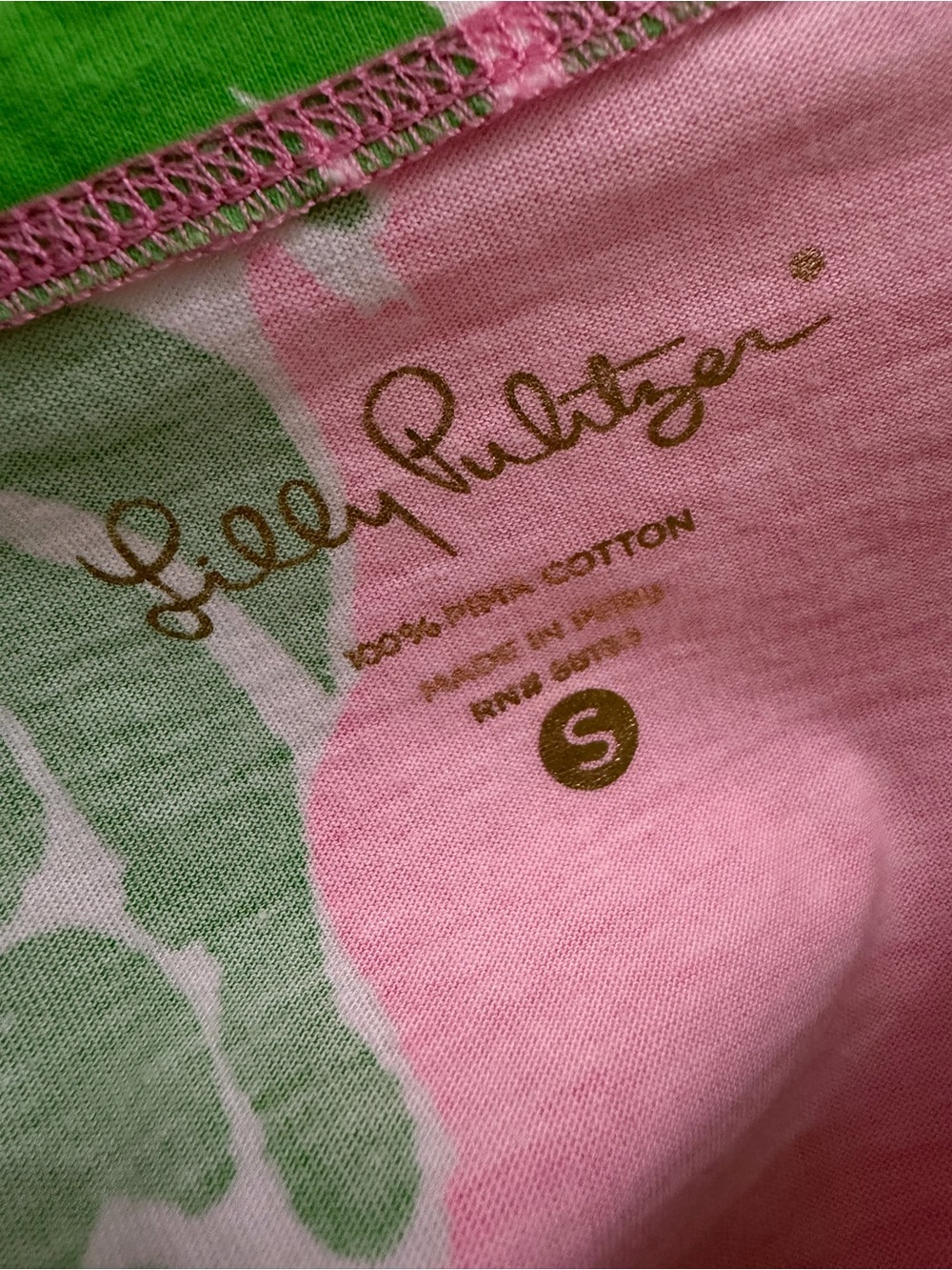 Lilly Pulitzer Pink Dress with Green Tropical Print - Picture 4 of 5